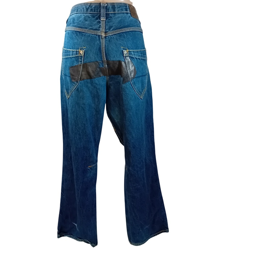 VTG Y2K Rocawear Men's Baggy Graphic Jeans Skater Hip Hop Archive Streetwear 34
